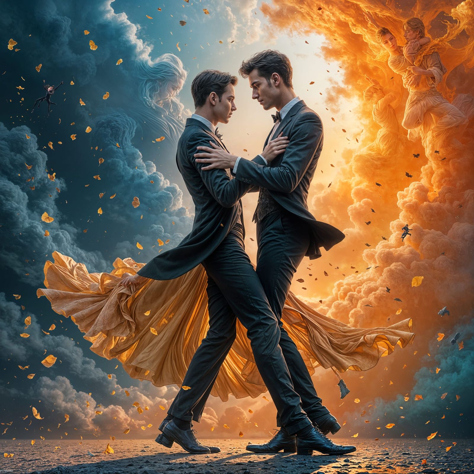 Argentine Tango Danced by Two Handsome Men