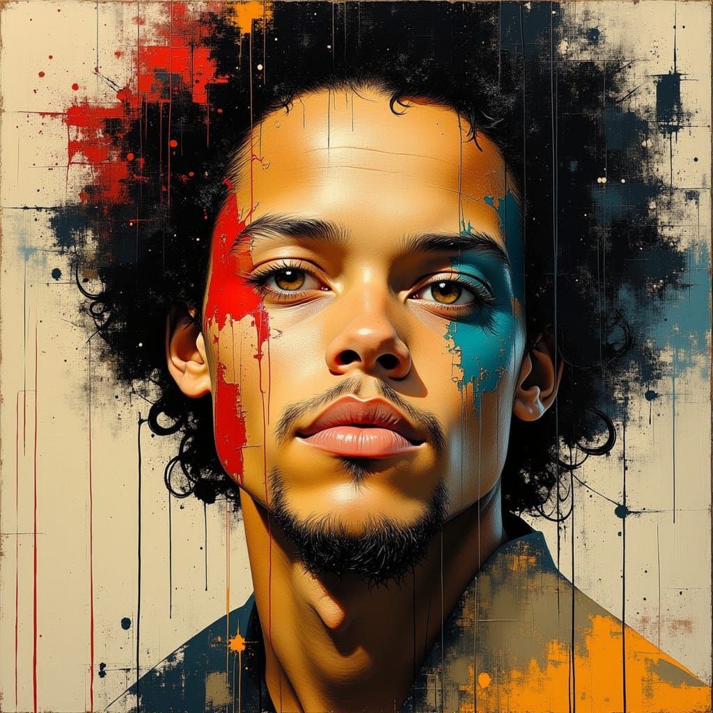 Stephen Curry as Gary Dourdan in Dynamic Oil Painting