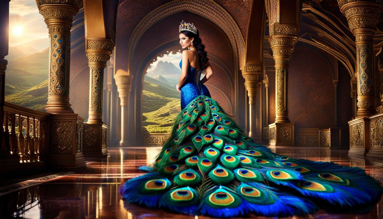 Peacock throne royal princess