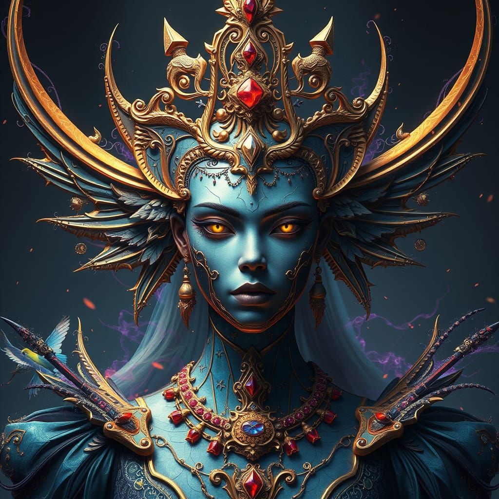 The Mirror Queen in Fantastical Splendor