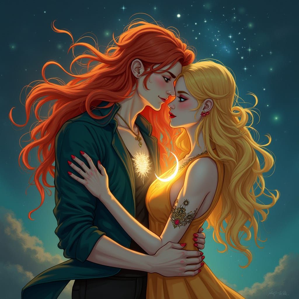 Aurora's Embrace: Soulmark of Flame and Light
