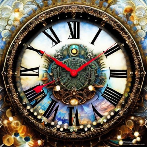 Diamond Clock: A Breathtaking Fantasycore Masterpiece