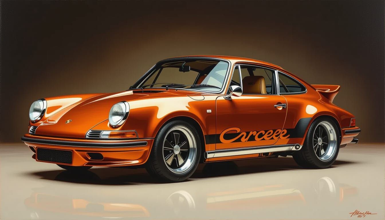 1973 Porsche 911 Carrera RS 2.7 Race Car Painting