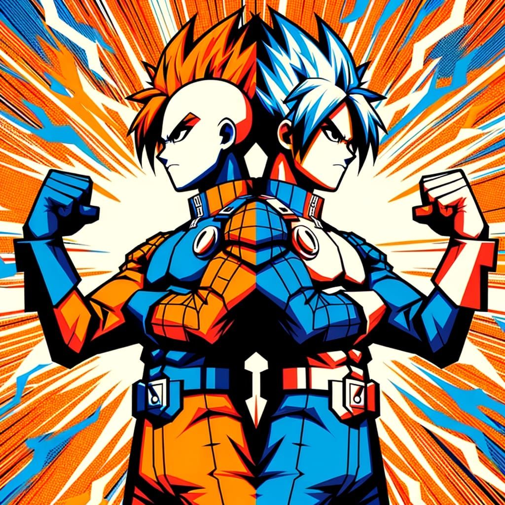 Anime Hero Fusion: Dynamic Duo Unleashed