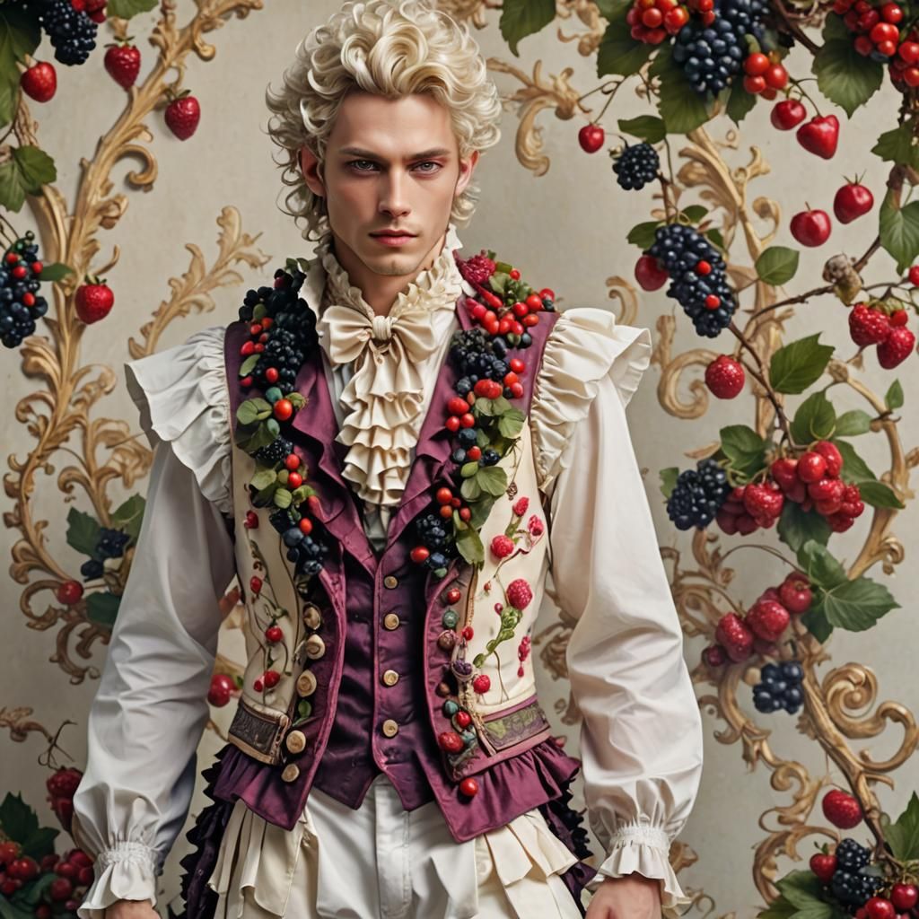 Fae in Fruit Couture, Baroque Anime Style