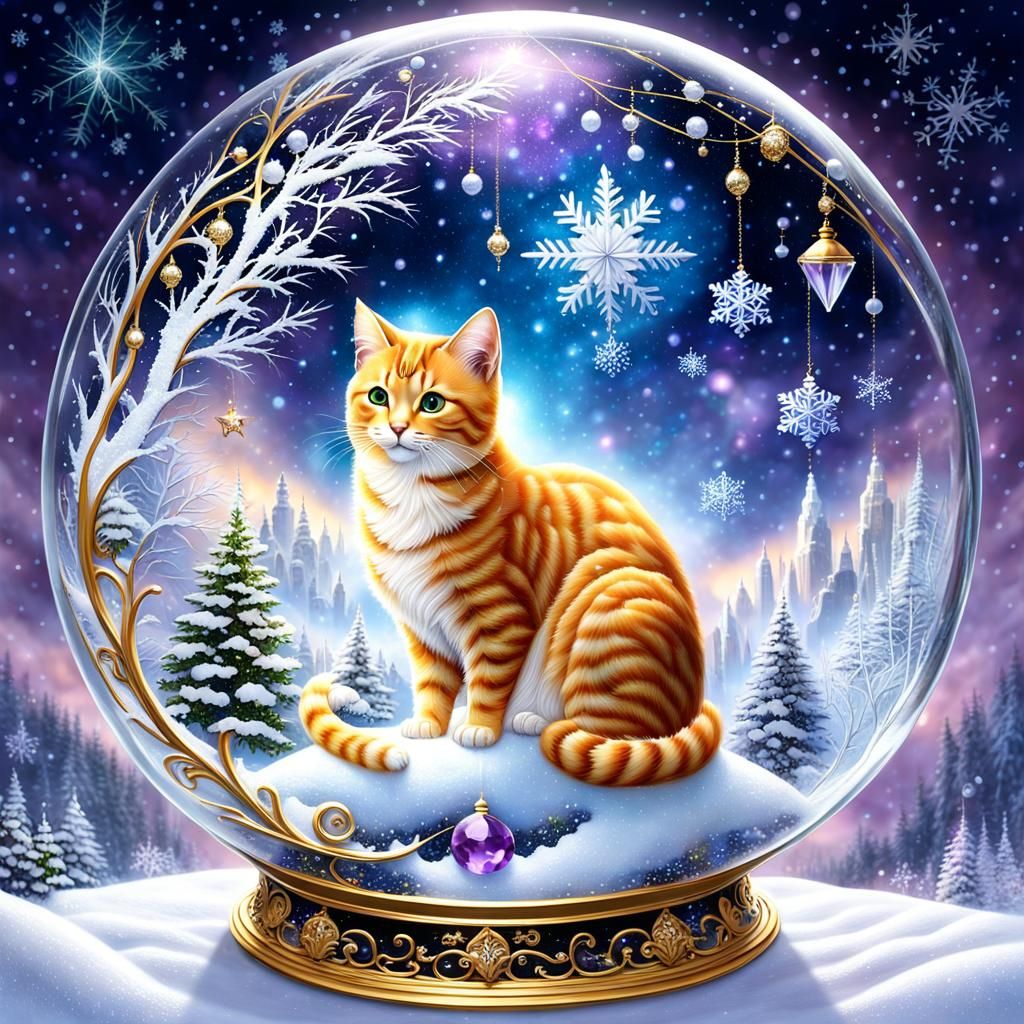 Cat Snow Globe - 2