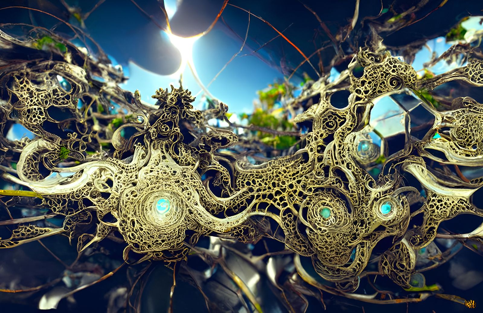 Moon-Sized Fractal Planet in 3D Detail