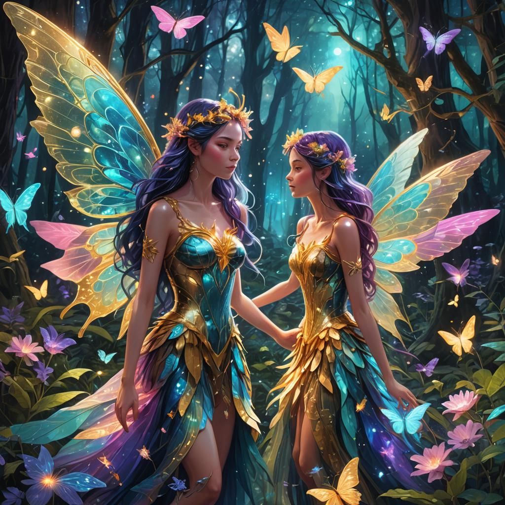 Jewel-Colored Fairies