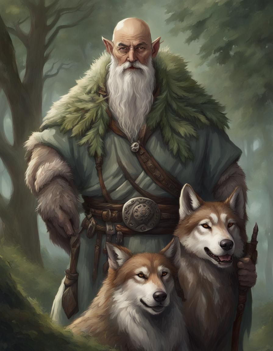 Firbolg Druid with Wolf Companion