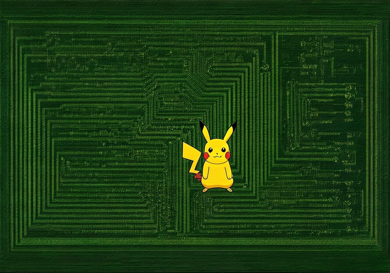 Pikachu in Electrical Circuit Diagram