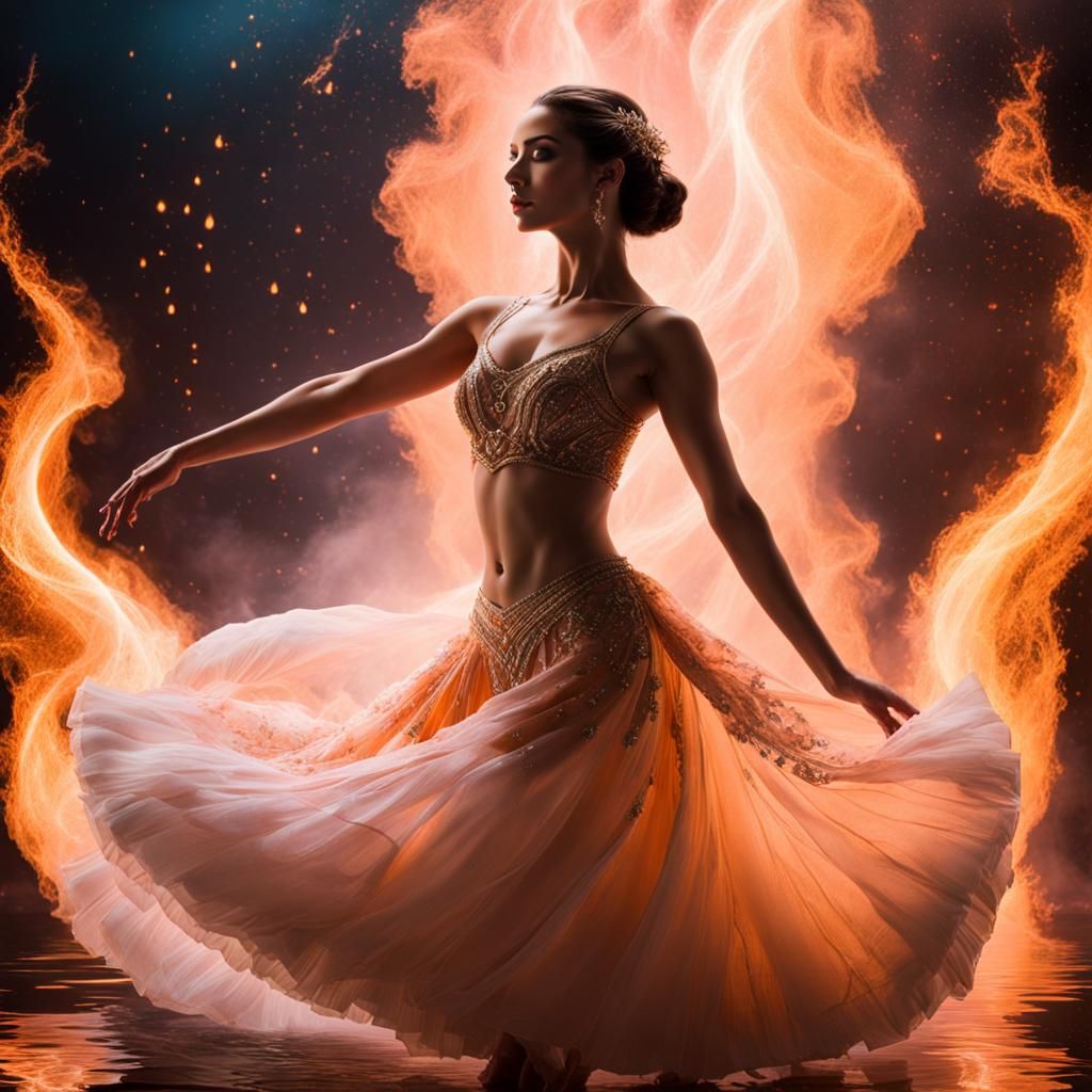 Enchanting Ballet Dancer in Watercolor Style