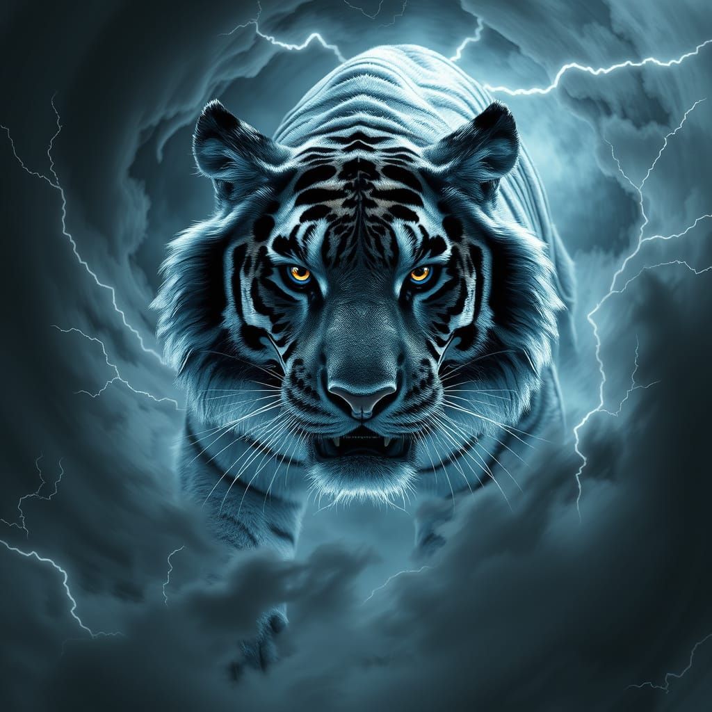 Ethereal Tiger Embarks in Icy, Dark, Magical Realms