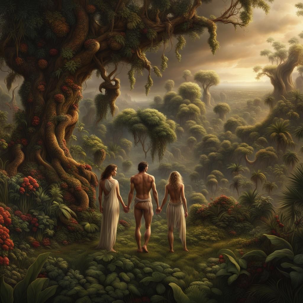 Adam and Eve in the Garden of Eden