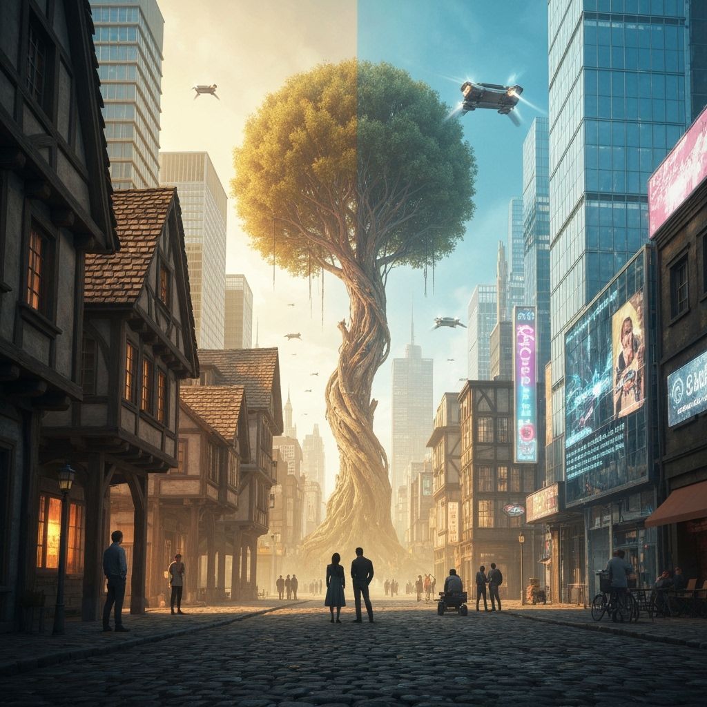 City Suspended in Time: Medieval Meets Future