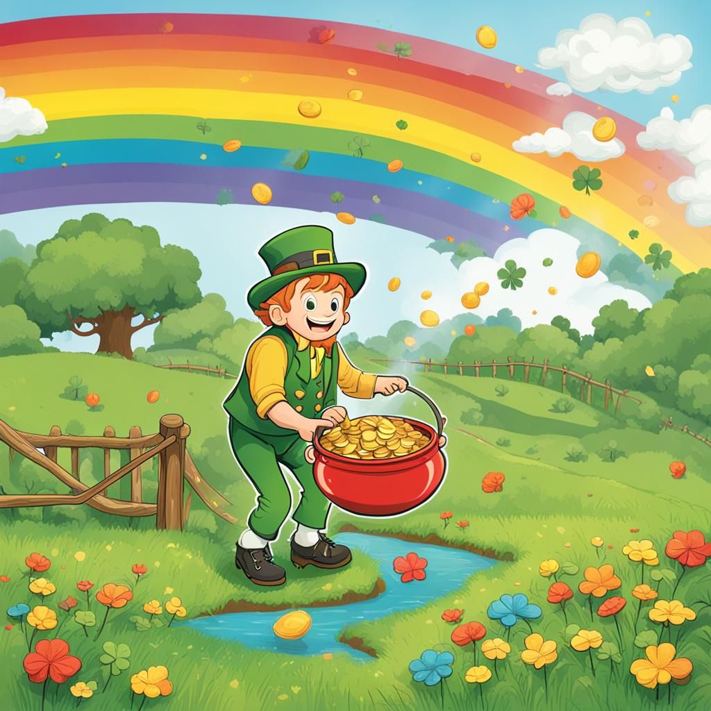 Leprechaun's Pot of Gold at Rainbow's End