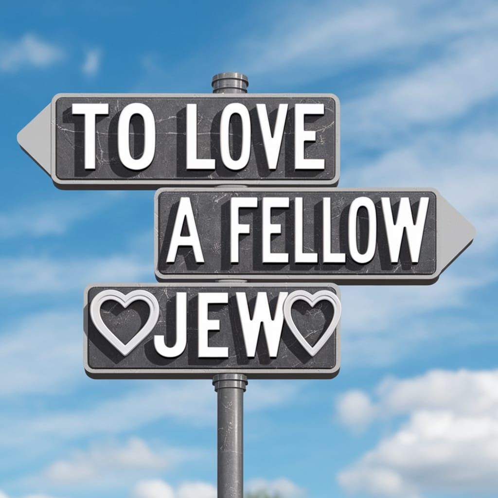 Street Sign Typography with Hearts