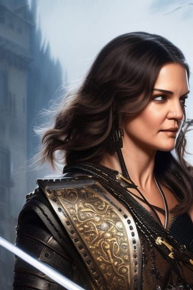 Katie Holmes as Witch Hunter in Baroque Style