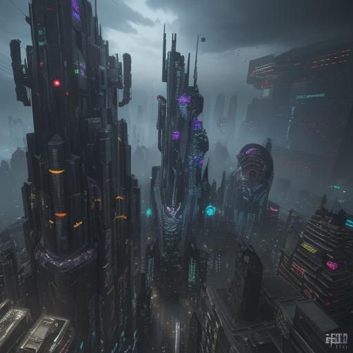 Cybergoth City in Unreal Engine 5 Style