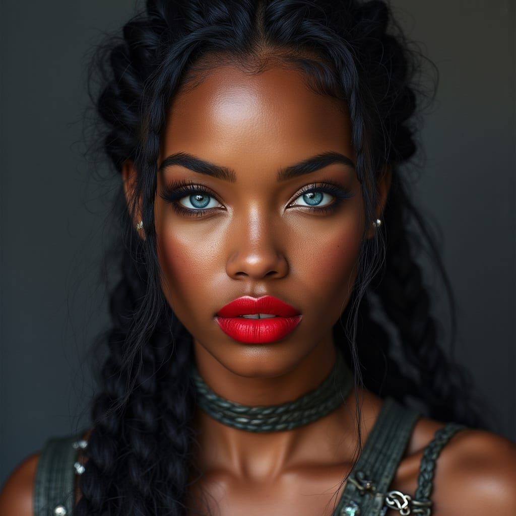 Stunning Black Warrior Goddess in Vogue Style