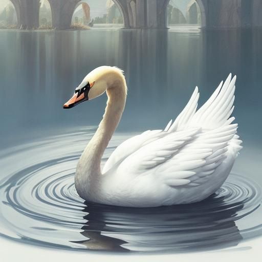 Swan Transforming into Human to Help Fables