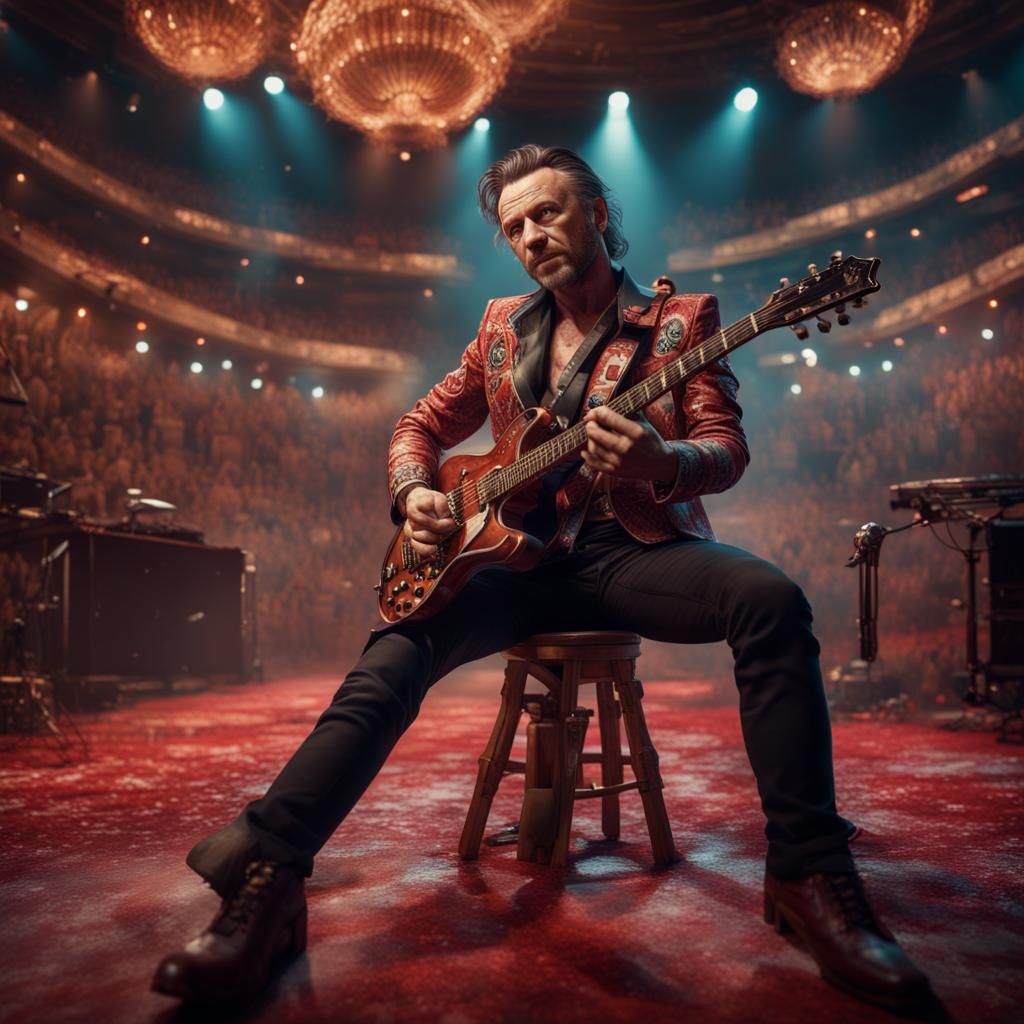 Antonio Cassano Rocks the Stage in Vintage Style