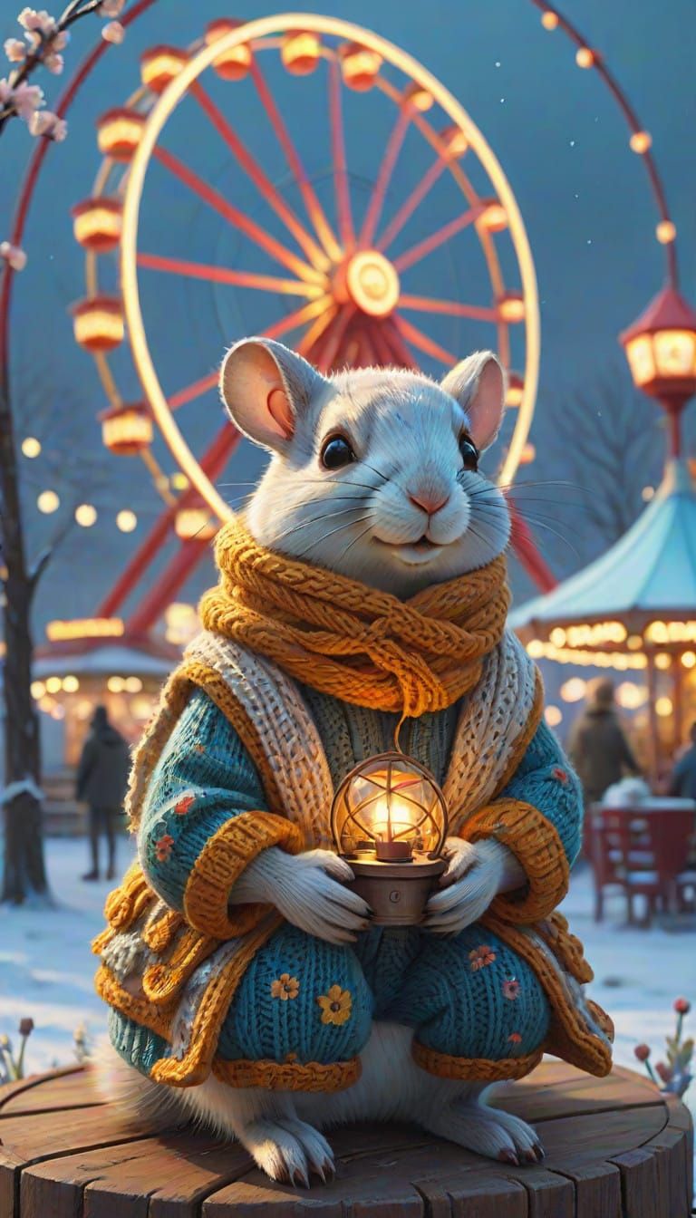 Tiny Woodland Friends Enjoy Magical Ferris Wheel Ride