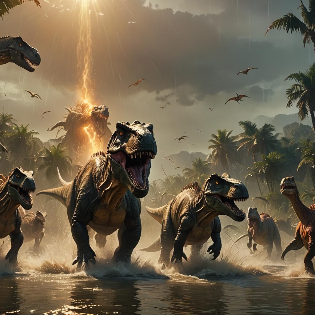 Jurassic Era Monster Emerges from Primordial Depths in Fierc...