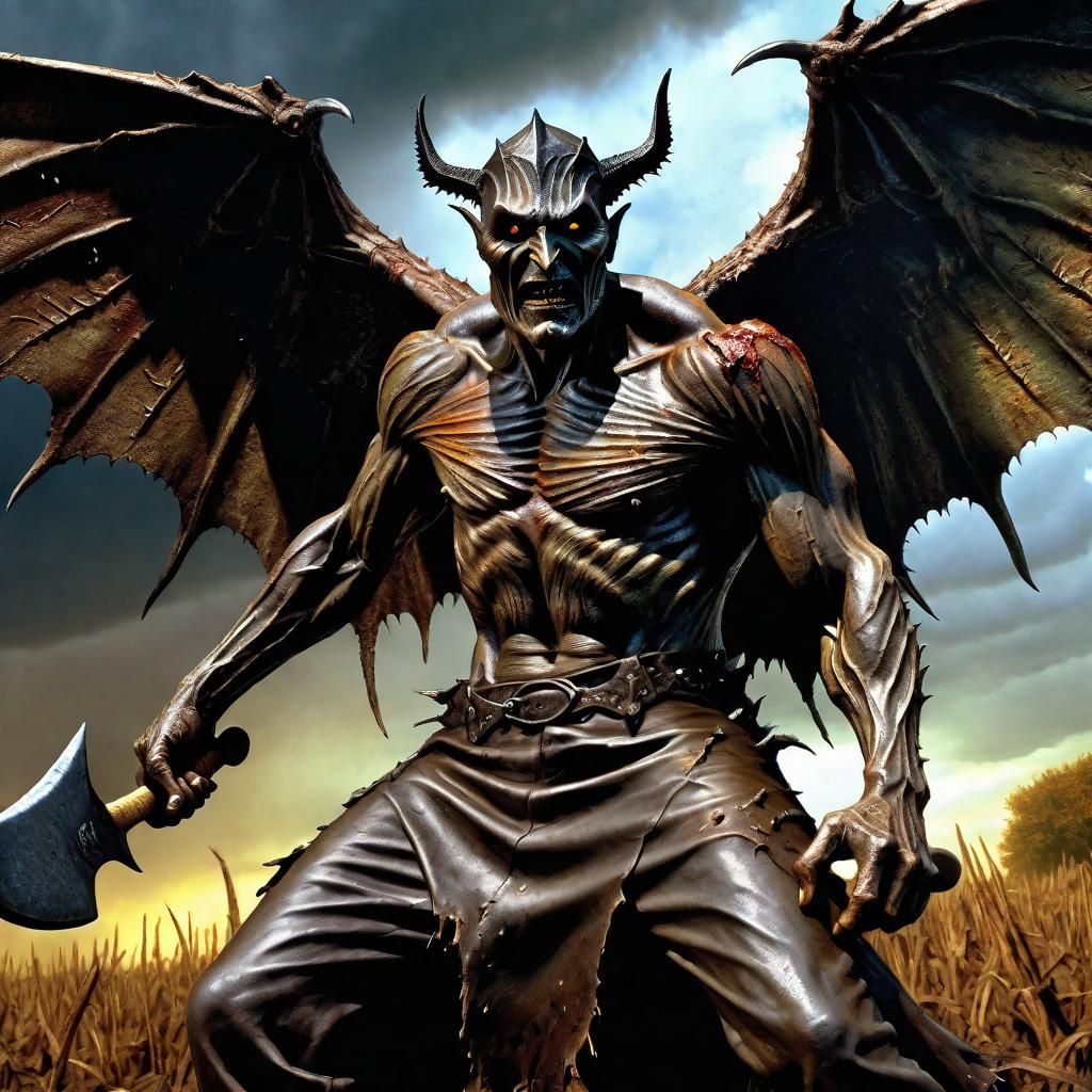 Jeepers Creepers Horror Art in Hyperrealistic Style
