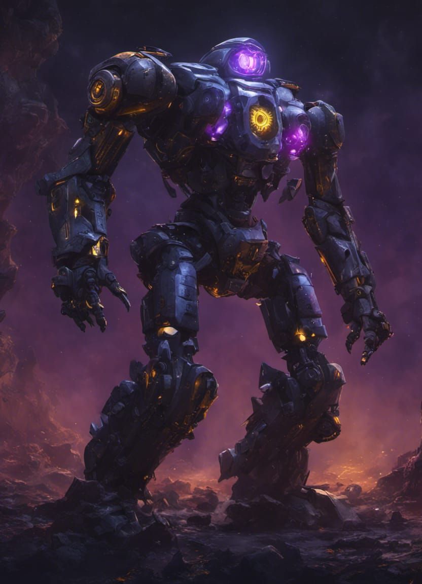 Dark war robot