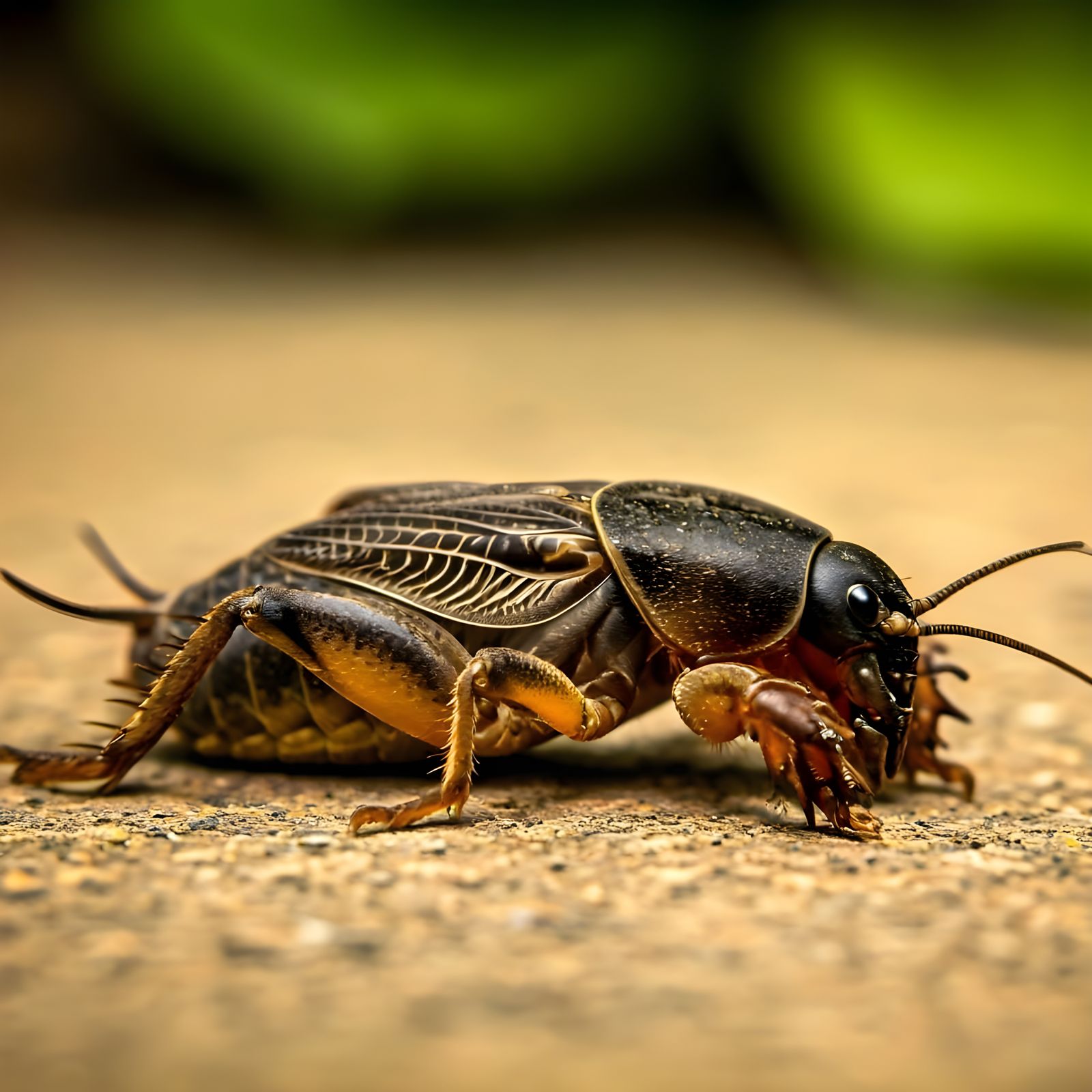 Mole Cricket: A Close-Up View of Burrowing Insect