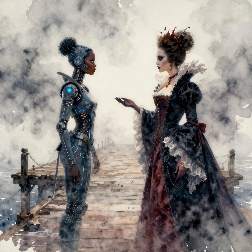 Sinister French Queen Meets Cyberpunk African Queen on Cosmi...
