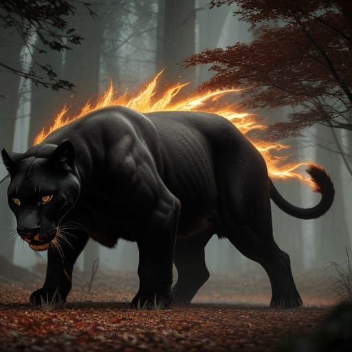 Elegant Autumn Beast of Raw Power and Strength