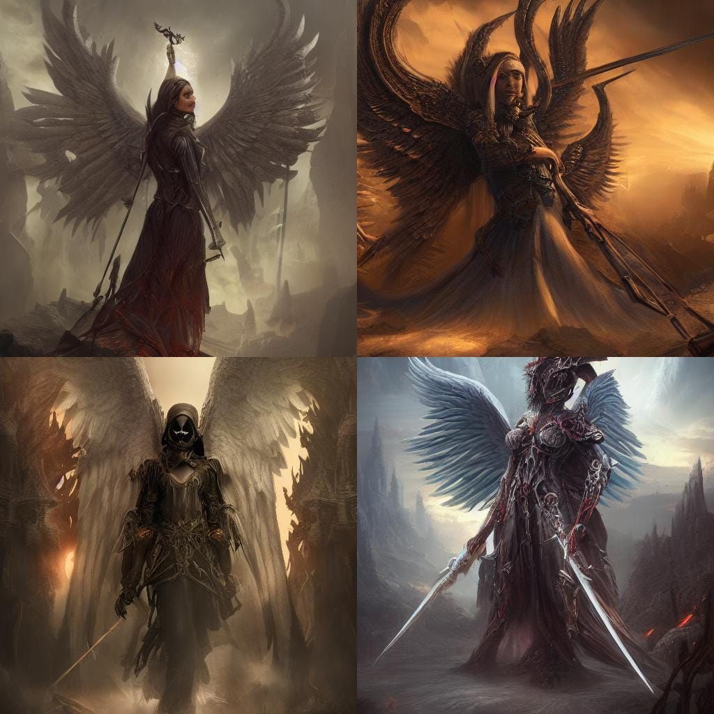 Fantastical Angel of Death Concept Art