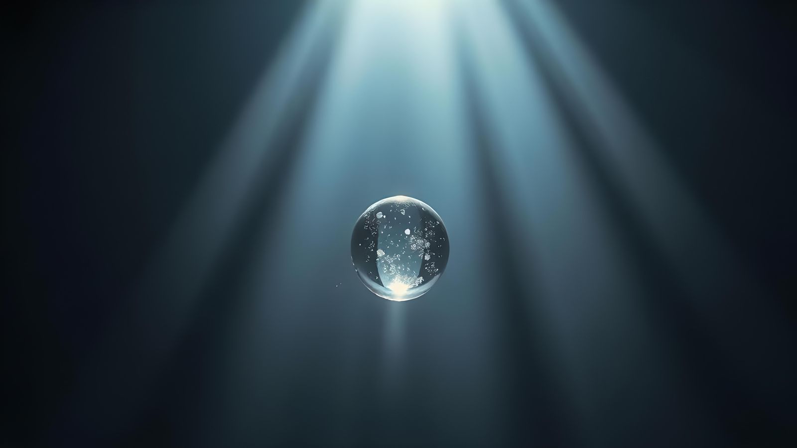 Water Droplet in Liminal Space: Photorealistic Capture