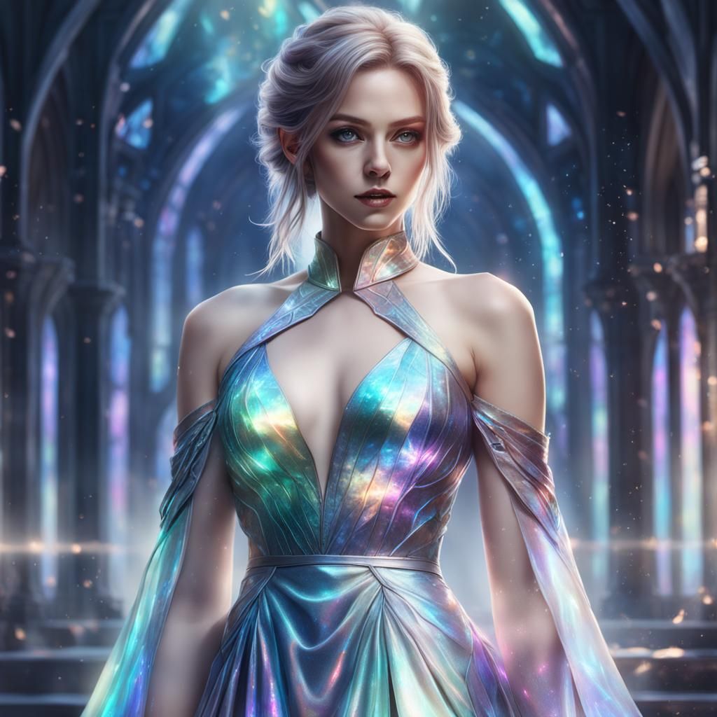 Iridescent dress