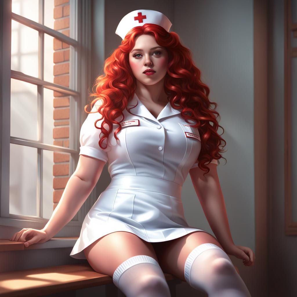 Nurse with Microphone: 3D Render Portrait