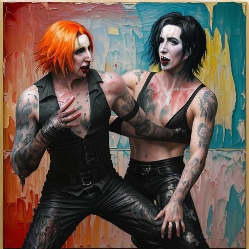 Figurative Combat in Neo-Impressionist Expressionism