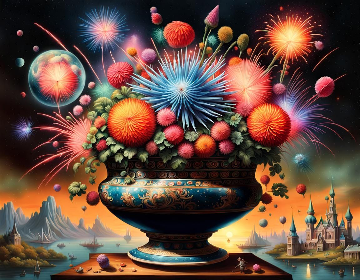 Exploding Chrysanthemums