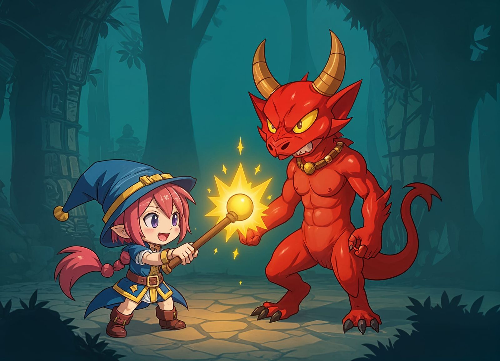 Trying to stun opponent