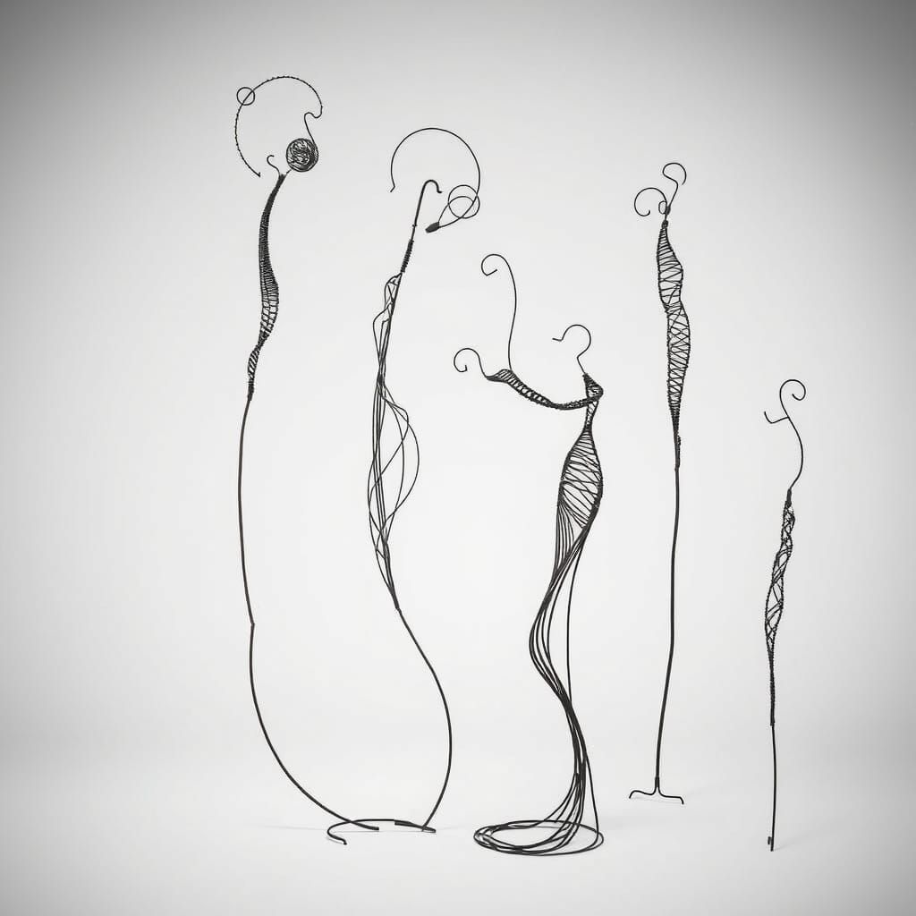 Surreal Wire Sculptures Inspired by Modern Masters