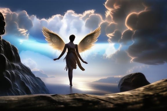 Epic Angel of Light and Mercy in 3D