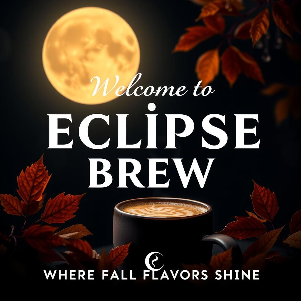 Eclipse Brew: Fall Latte Social Media Design