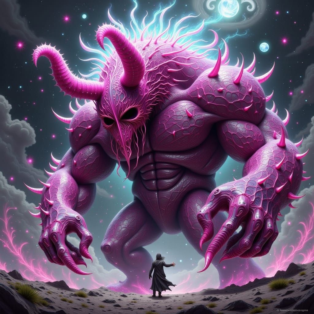 Ethereal Dark Fantasy Fae in Vibrant, Otherworldly Hues