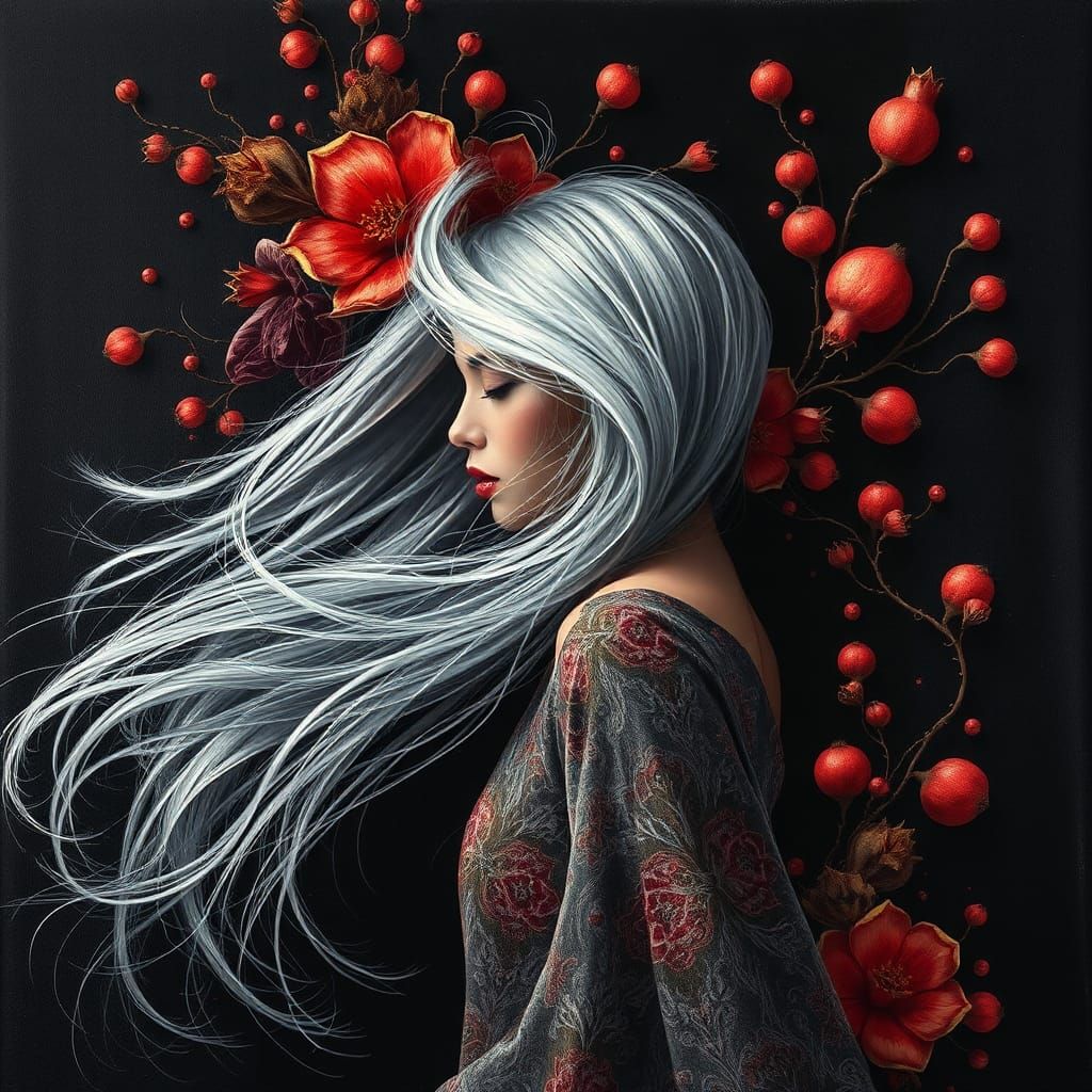 Woman in Windy Weather: a Surrealist Painting