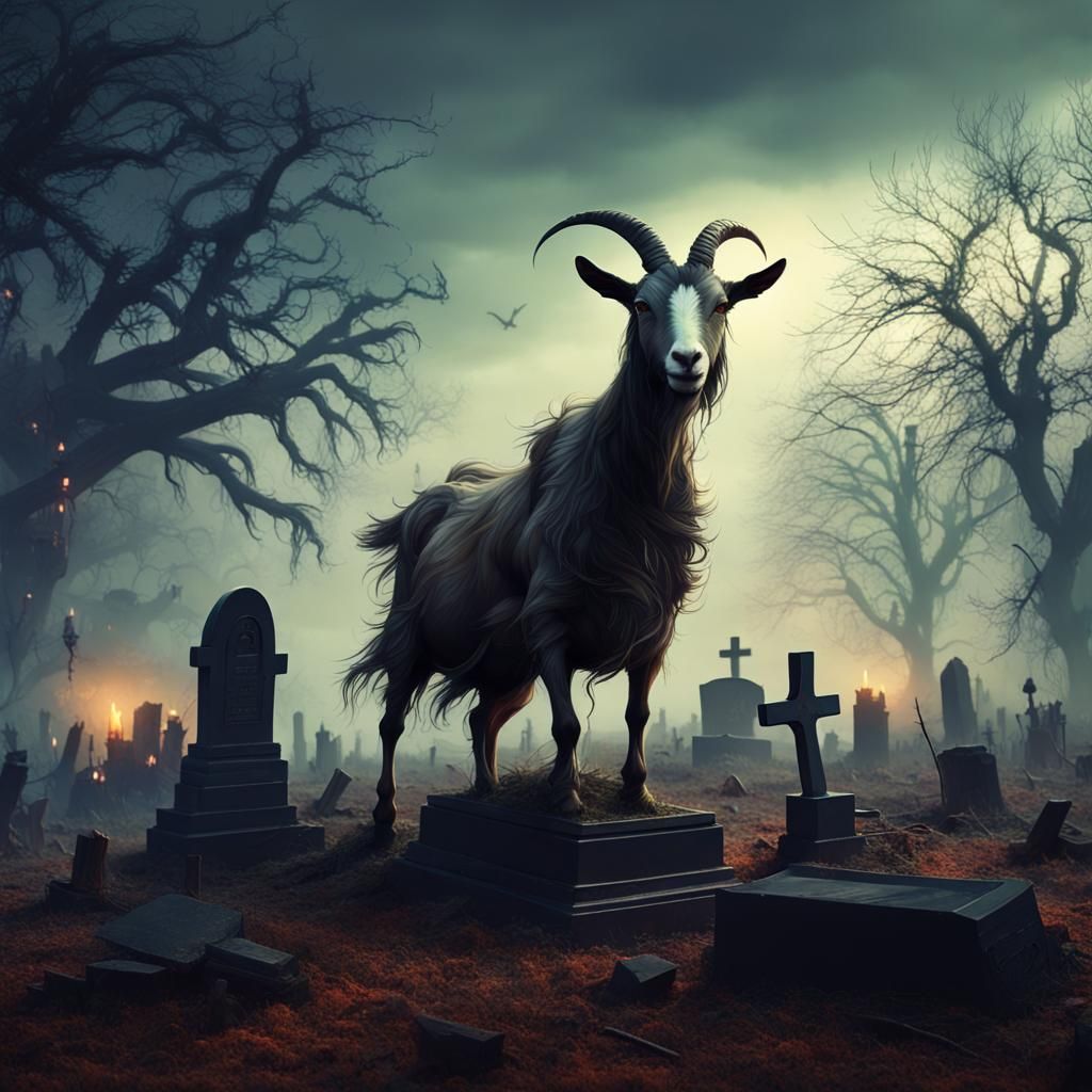 Scary Goat Graveyard with Zombies in Unreal Engine 5