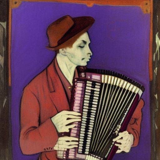 Vampire's Moscow Accordion Serenade in Terracotta Style