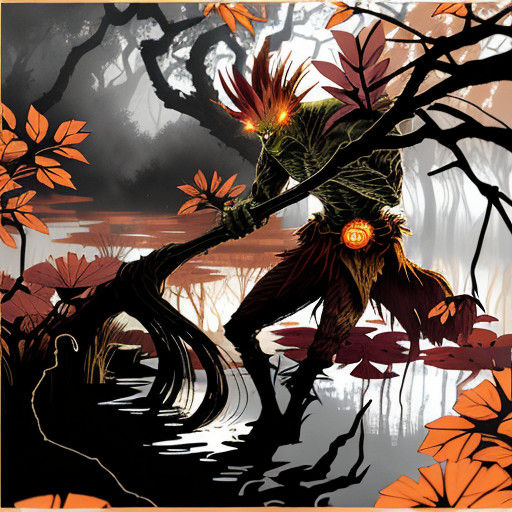 Golden Light Pierces the Swampy Shadows