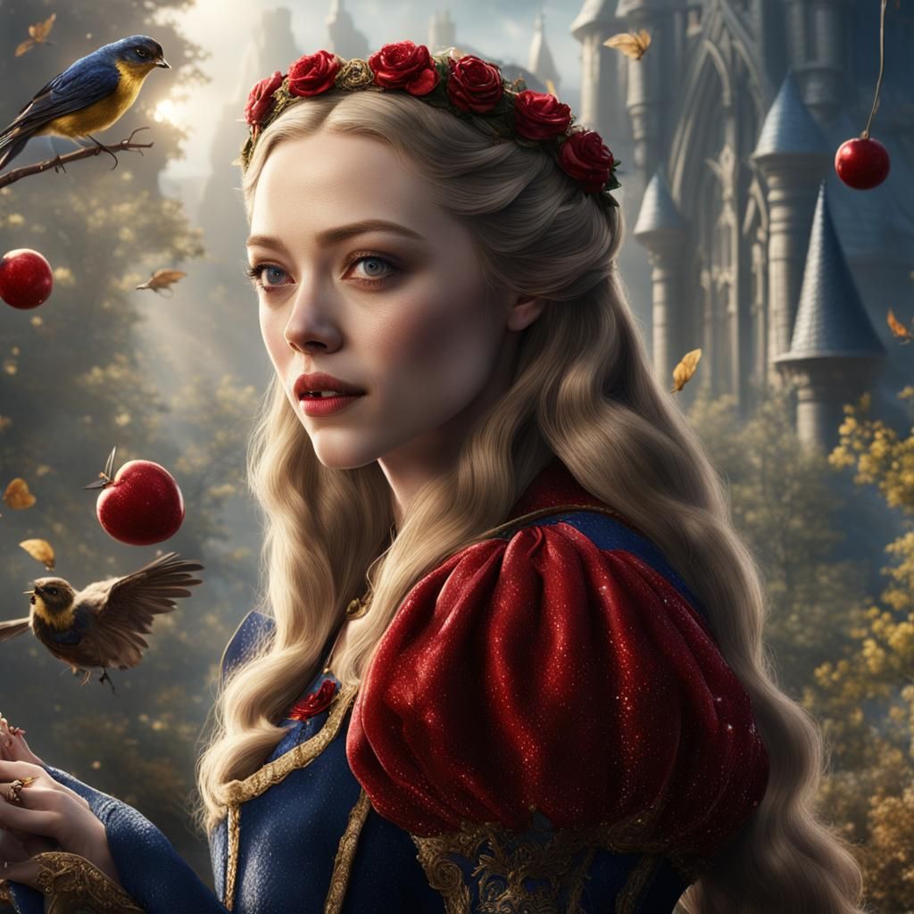 Amanda Seyfried as Snow White: Fantasy Art