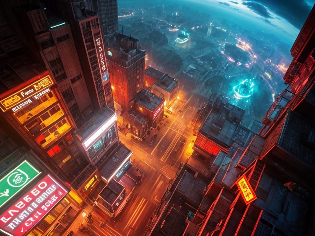 Aerial View Captures Intricate Details in Vibrant Colors