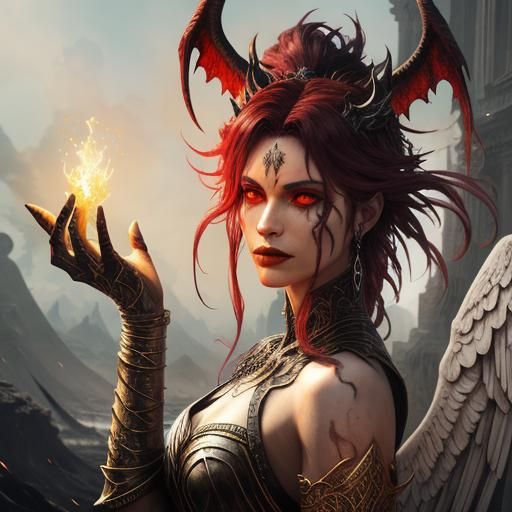 Angelic Vampire Demons Pay Homage: Fantasy Concept Art